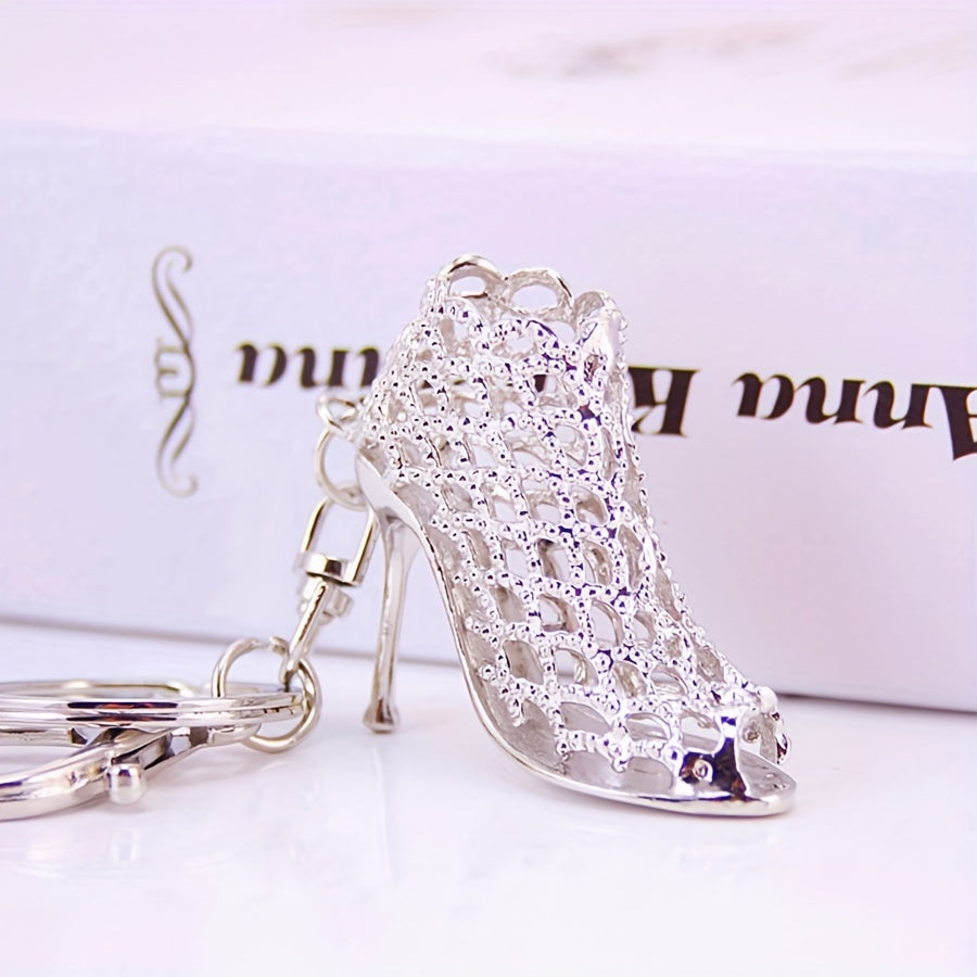 Stuttgart high heel gold. silver Key Chain