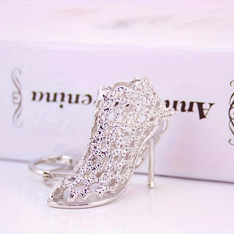 Stuttgart high heel gold. silver Key Chain